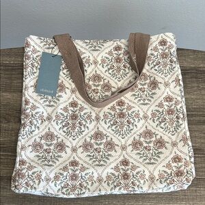 Floral Canvas Tote Bag ♻️🌻